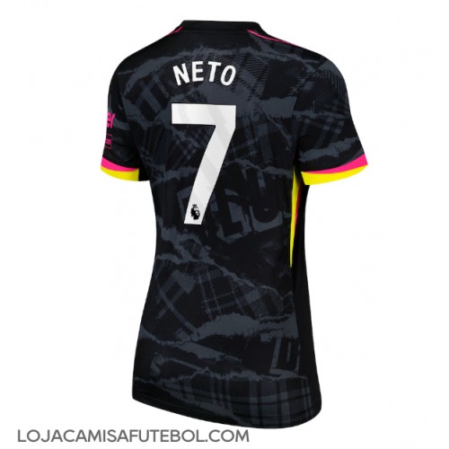 Camisa de Futebol Chelsea Pedro Neto #7 Equipamento Alternativo Mulheres 2024-25 Manga Curta